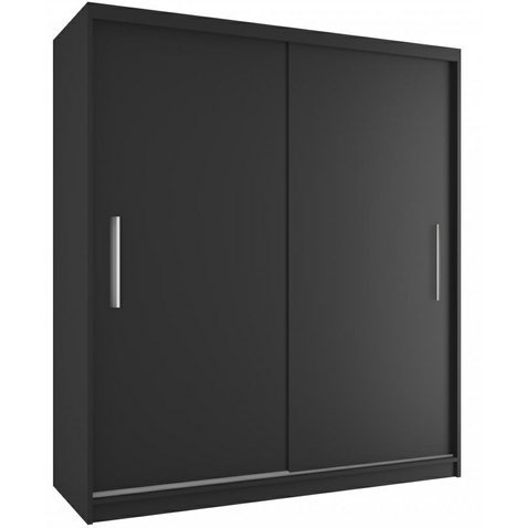 Černá šatní skříň Simply 158 cm - 01