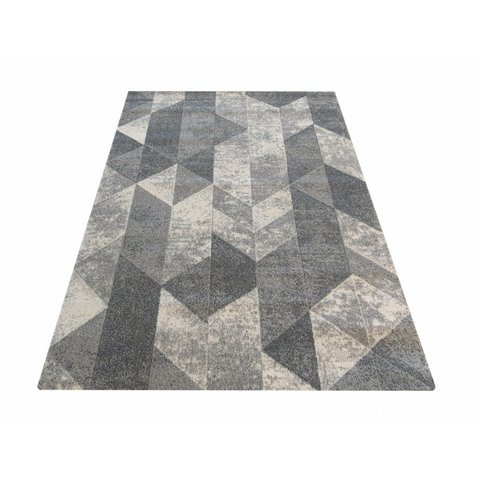 Moderní vzorovaný koberec Vista 01 - šedá - 160 x 220 cm - 01