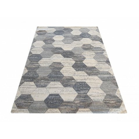 Malý koberec se vzorem Vista 02 - šedá - 80 x 150 cm - 01