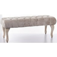 Čalouněná lavice v romantickém stylu 103260 - béžová
