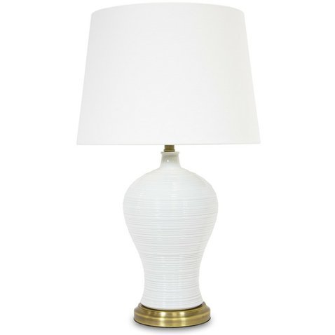 Bílá stolní lampa 108031 - 01