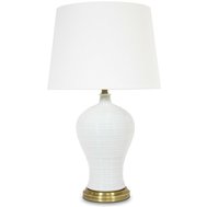 Bílá stolní lampa 108031