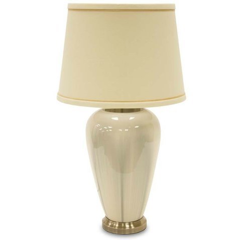 Elegantní keramická stolní lampa 114364 - krémová 01