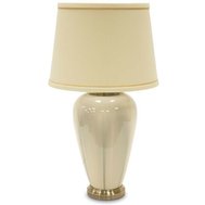 Elegantní keramická stolní lampa 114364 - krémová