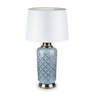 Keramická stolní lampa 131244 - modrá / bílá