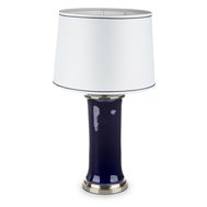 Keramická stolní lampa 131246 - modrá / bílá