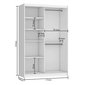 Šatní skříň s posuvnými dveřmi Simply 133 cm - bílá / dub sonoma - 03