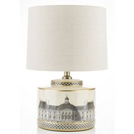 Stylová stolní lampa z keramiky 138209 - krémová