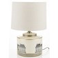 Stylová stolní lampa z keramiky 138209 - krémová 02