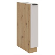 Úzká výsuvná skříňka Solea 15 D CARGO BB - kašmír/dub artisan 01