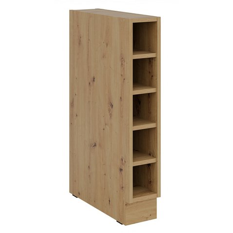 Úzký spodní policový regál Solea 15 D OTW BB - dub artisan 01