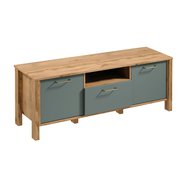 TV stůl Indigo - dub wotan / zelená 01