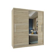Šatní skříň Mirror 130 v odstínu dubu sonoma - 01