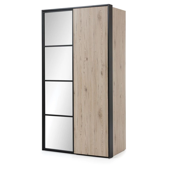 Industriální šatní skříň Glass Loft 2D pravá