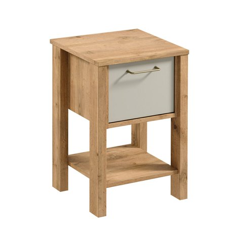 Noční stolek Indigo - dub wotan / béžová 01