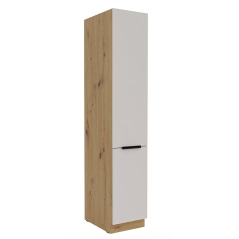 Úzká potravinová skříň Solea 40 DK-210 2F - kašmír/dub artisan 01