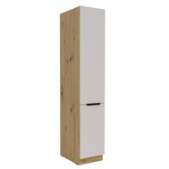 Úzká potravinová skříň Solea 40 DK-210 2F - kašmír/dub artisan 01