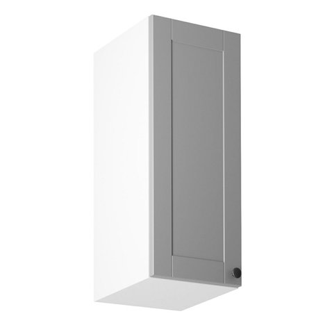 Horní kuchyňská skříňka Linea G30/L - bílá / šedá - levé provedení 01