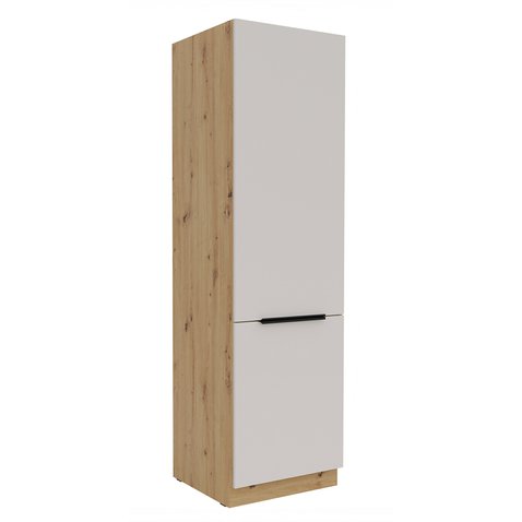 Vysoká potravinová skříň Solea 60 DK-210 2F - kašmír/dub artisan 01