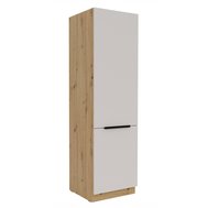 Vysoká potravinová skříň Solea 60 DK-210 2F - kašmír/dub artisan 01