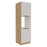 Skříň na vestavnou troubu Solea 60 DP-210 2F - kašmír/dub artisan 01