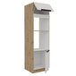 Skříň na vestavnou troubu a mikrovlnku Solea 60 DPM-210 2F - kašmír/dub artisan 02