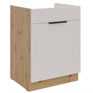 Kuchyňská skříňka Solea 60 ZL 1S BB pro dřez - kašmír / dub artisan 01