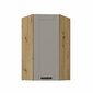 Rohová skříňka Luna GN-108 1F - dub artisan/šedá