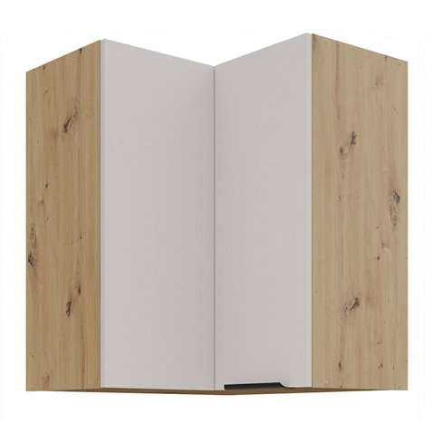 Rohová horní skříňka Solea 60x60 GN-72 2F - kašmír/dub artisan 01