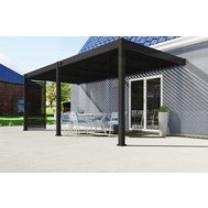 Bioklimatická pergola Intro plus 6 x 3 m - do stěny