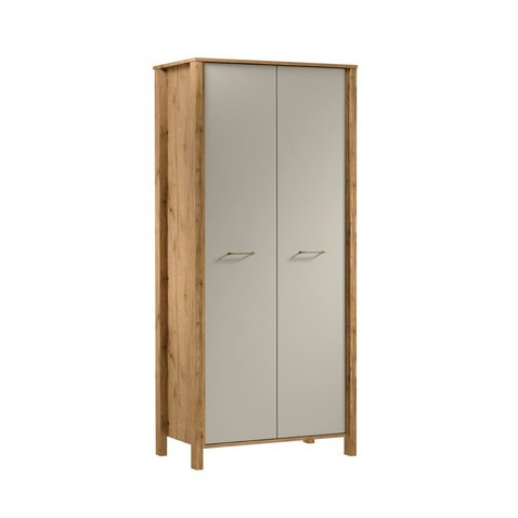 Šatní skříň Indigo - dub wotan / béžová 01