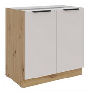 Dvoudvéřová spodní skříňka Solea 80 D 2F BB - kašmír / dub artisan 01