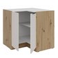 Spodní rohová kuchyňská skříňka Solea 90x90 DN 2F BB - kašmír/dub artisan 02