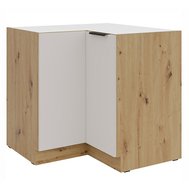 Spodní rohová kuchyňská skříňka Solea 90x90 DN 2F BB - kašmír/dub artisan 01