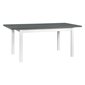 Jídelní set ALBA 2 – moderní rozkládací stůl a židle v bílo-grafitové kombinaci 03