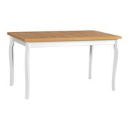 Moderní jídelní stůl Alba 5 - bílá/dub artisan - 01
