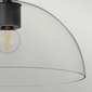 Designové svítidlo Jude – skleněné stínidlo & černý kov 03