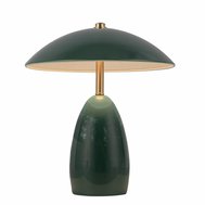 Poppy – střední LED stolní lampa, borovicově zelená