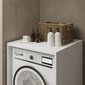 Skříňka na pračku Andiamo v bílém matu s výsuvnou policí a úložným prostorem 04