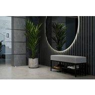 Čalouněná lavice LK2 – tkanina Riviera 91 šedá