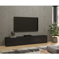Televizní stolek Ava s výklopnými dvířky - černý onyx