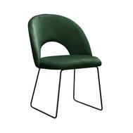 Elegantní jídelní židle Abisso Ski 5 - tmavě lahvově zelená