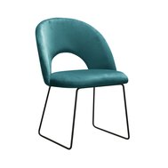 Designová jídelní židle Abisso Ski 6 - tmavě tyrkysově zelená
