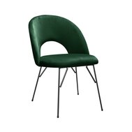 Tmavě lahvově zelená jídelní židle Abisso Spider 5