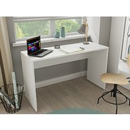 Psací stůl Agapi – bílý mat, minimalistický design 01