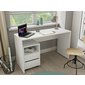 Šuplíkový kontejner Agapi – bílý mat, 2 zásuvky, minimalistický design 04