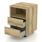 Šuplíkový kontejner Agapi – dekor dub Grand, 2 zásuvky, minimalistický design 02