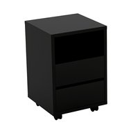Šuplíkový kontejner Agapi – černý mat, 2 zásuvky, minimalistický design 01