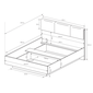 Dvoulůžková postel ARCO 19 s úložným prostorem - bílý lesk/dub grandson 04
