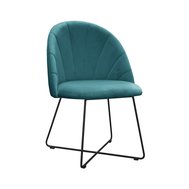 Moderní jídelní židle Ariana Cross 6 - tmavě tyrkysově zelená